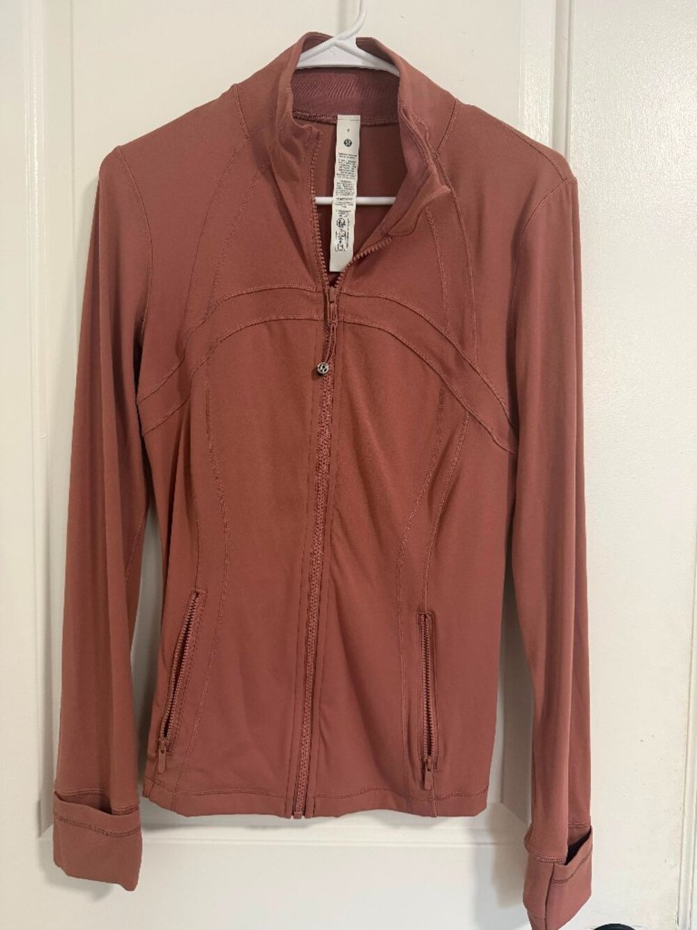 Lululemon Define Jacket Women’s Size 8 Dusty Rose Pink Full Zip Athletic Jacket